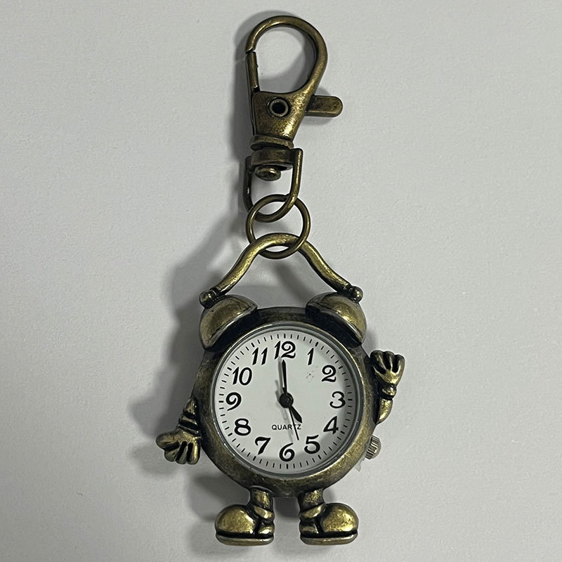 Kišeninis laikrodis – pakabukas: kvarcinis mechanizmas, Huachen, titano lydinio korpusas, apvalus cifernik, rodyklės ir skaitmenys