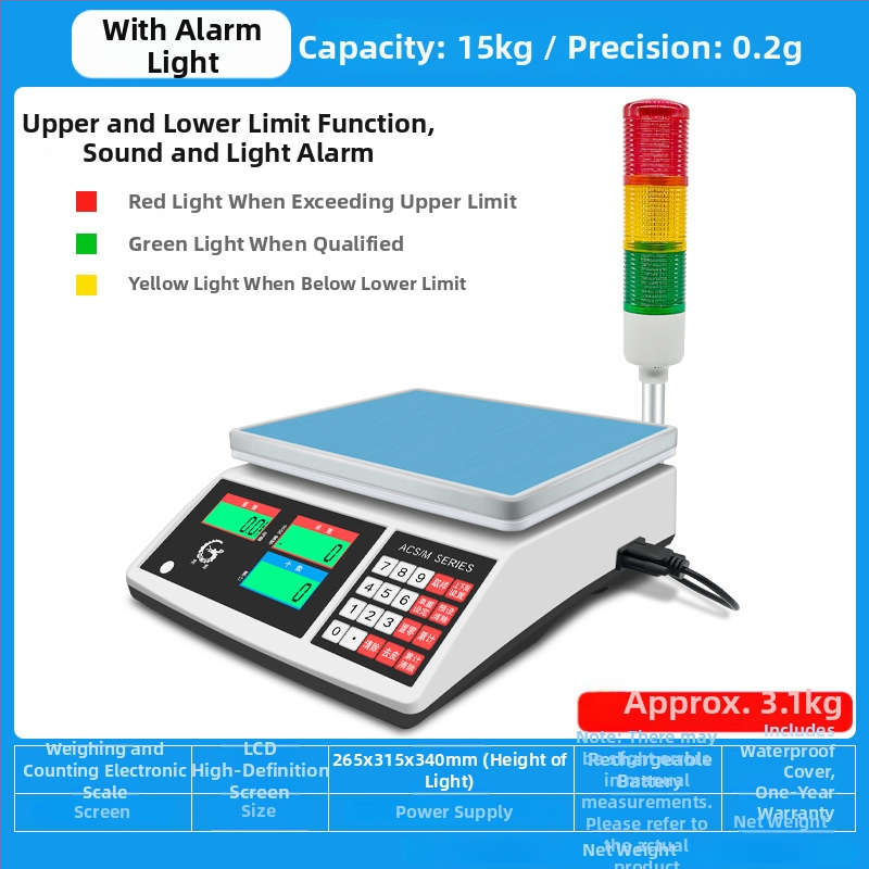Precizna elektronička vaga za brojanje Wanlong ACS-M18, elektroničko mjerenje, napajanje baterijom, višefunkcionalna upotreba