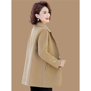 Sieviešu poliestera mētelis, rudens 2025, pilsētas darba stils, vienkrāsains, >95% poliestera saturs, augstas temperatūras apstrāde