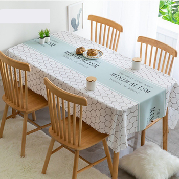 Față de masă în stil scandinav, față de masă din pânză, impermeabilă, rezistentă la ulei, rezistentă la căldură, lavabilă, covoraș dreptunghiular pentru măsuțe de cafea și uz casnic.