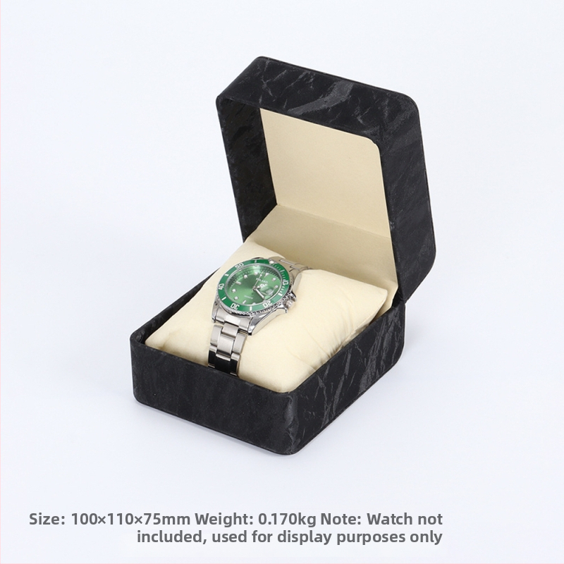 PU nahast kellakarp – kellade väljapanekukarp, pakkekarp, vee lainete muster