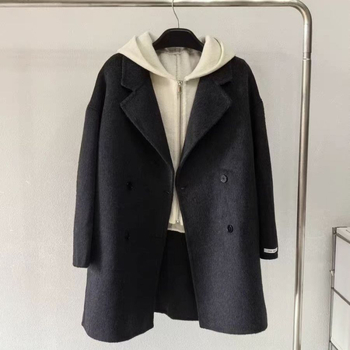 Γυναικείο παλτό Chenille, κοντό χαλαρό μήκος, μίγμα Spandex, ιαπωνικό/κορεατικό casual στυλ, γιακά σακάκι, μήκος 40–50 cm