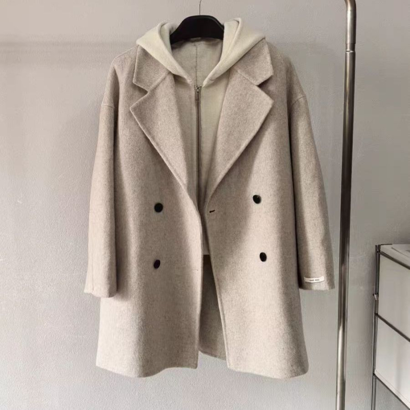 Γυναικείο παλτό Chenille, κοντό χαλαρό μήκος, μίγμα Spandex, ιαπωνικό/κορεατικό casual στυλ, γιακά σακάκι, μήκος 40–50 cm