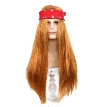 Cosplay perukas roko stiliui, vidutinio ilgio plaukai, plaukų medžiaga: K silk/p silk, modelis 56485, kilmė Zhejiang