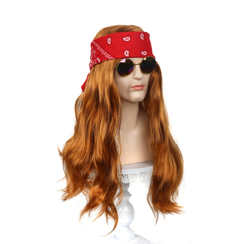 Cosplay perukas roko stiliui, vidutinio ilgio plaukai, plaukų medžiaga: K silk/p silk, modelis 56485, kilmė Zhejiang