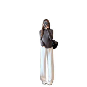 Ženske hlače od modalnog materijala, široke nogavice, elastični pojas, tanki materijal, ljeto 2025