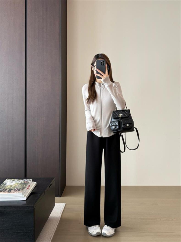 Ženske hlače od modalnog materijala, široke nogavice, elastični pojas, tanki materijal, ljeto 2025