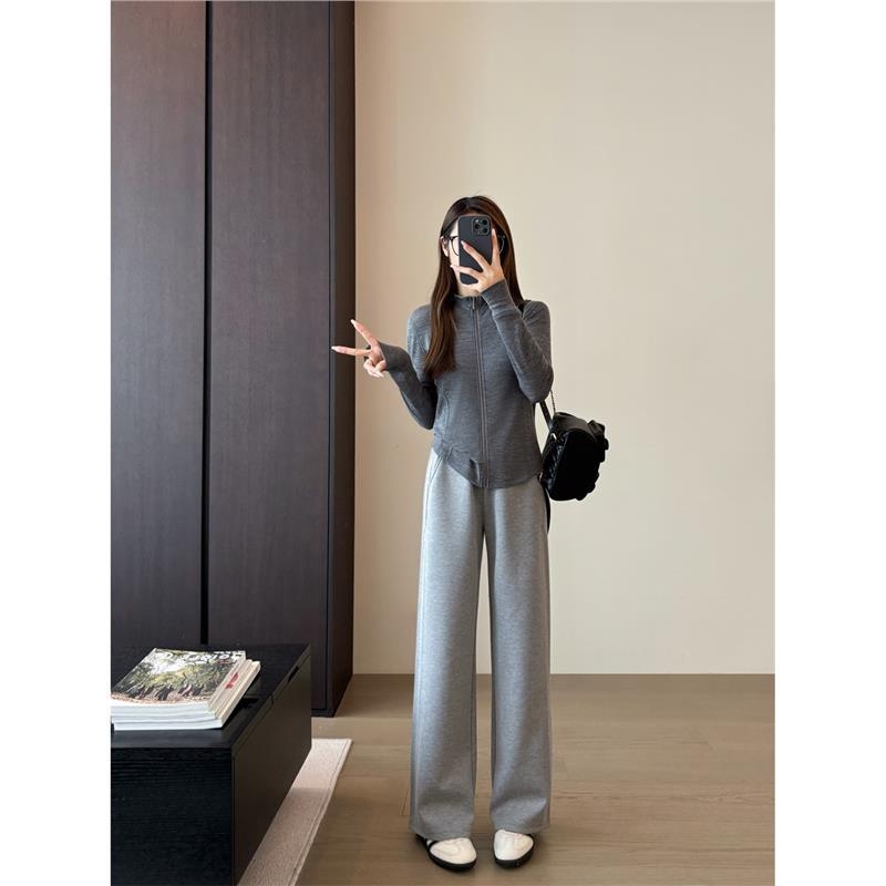 Ženske hlače od modalnog materijala, široke nogavice, elastični pojas, tanki materijal, ljeto 2025