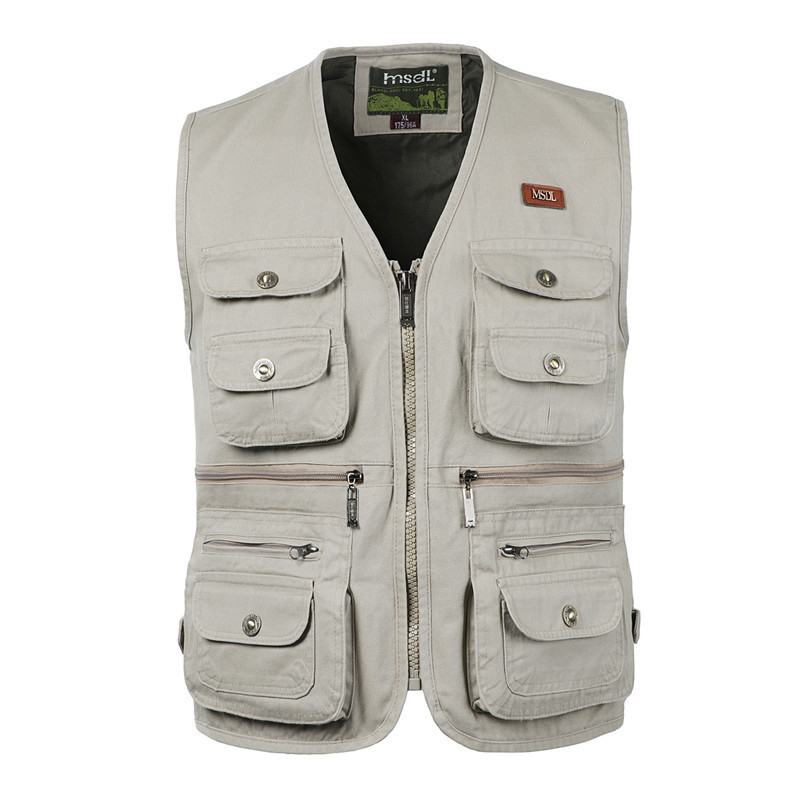 Kokvilnas vesta ar V kaklu, rāvējslēdzējs, ikdienas kardigāna stilā, vairāk kabatas