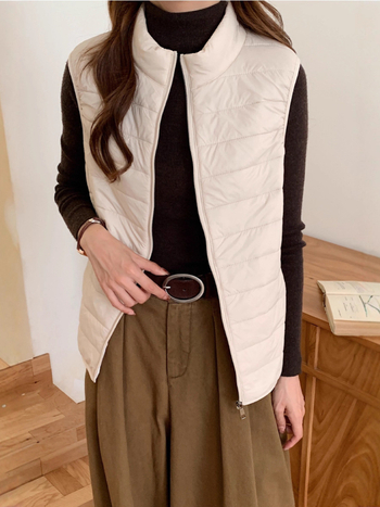 Manmido Geometrisks neilona kviltētais kardigans veste ar rāvējslēdzēju, pildījums poliestera-pamats