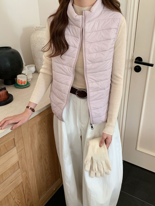 Manmido Geometrisks neilona kviltētais kardigans veste ar rāvējslēdzēju, pildījums poliestera-pamats