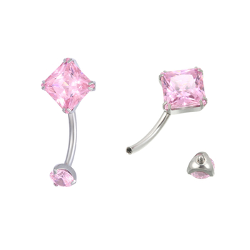 G23 titāna sakausējuma nabass gredzens, ģeometrisks dizains, unisex titāna juvelierizstrādājums