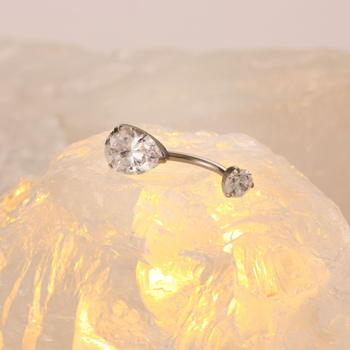 G23 titāna sakausējuma nabass gredzens, ģeometrisks dizains, unisex titāna juvelierizstrādājums