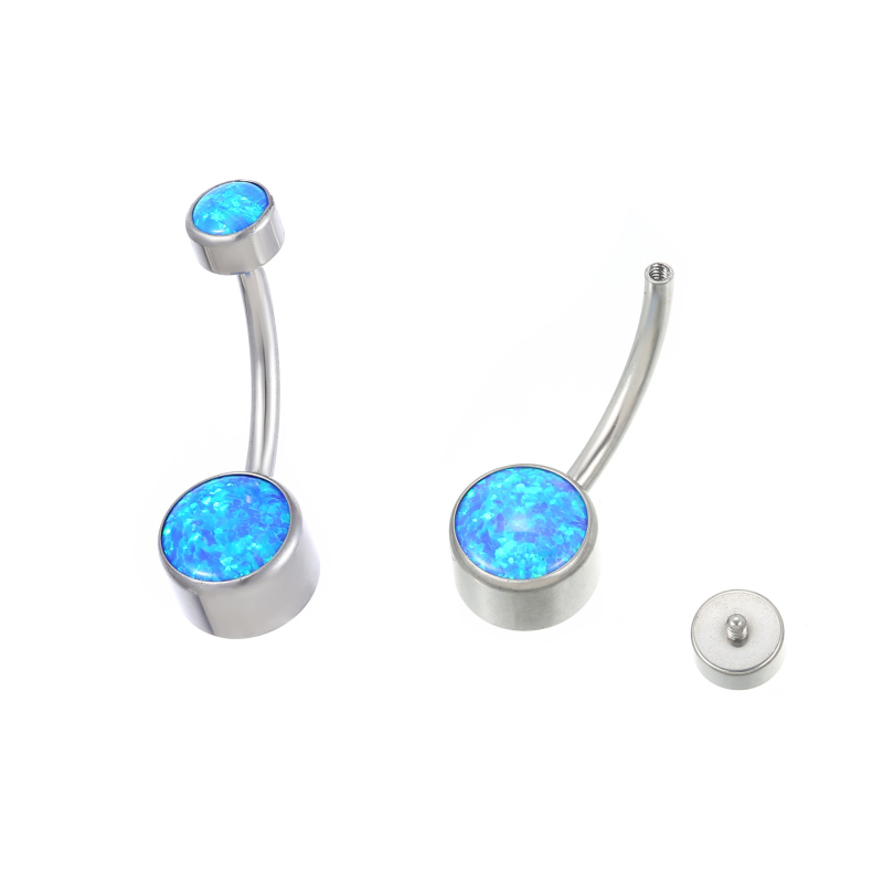 G23 titāna sakausējuma nabass gredzens, ģeometrisks dizains, unisex titāna juvelierizstrādājums