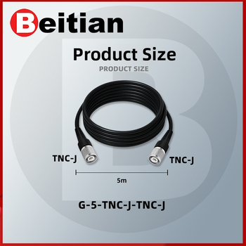 RTK antenas barošanas koaksiālais kabelis, TNC-SMA savienojums, tīrs vara, sēņu galva SYV50-3, fiksēta pamatne