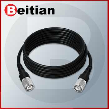 RTK antenas barošanas koaksiālais kabelis, TNC-SMA savienojums, tīrs vara, sēņu galva SYV50-3, fiksēta pamatne