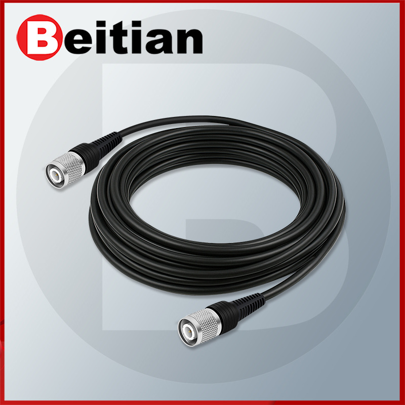 RTK antenas barošanas koaksiālais kabelis, TNC-SMA savienojums, tīrs vara, sēņu galva SYV50-3, fiksēta pamatne