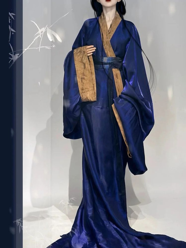 Ženska Hanfu haljina — poliester; glavni materijal 80-90%; sekundarni <30%; kolažni dizajn