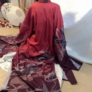 Hanfu - Wei Jin stil, unisex kostim do struka, poliester, printanje i bojanje