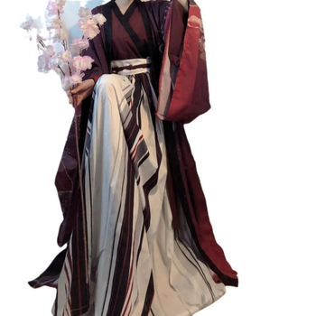 Hanfu - Wei Jin stil, unisex kostim do struka, poliester, printanje i bojanje