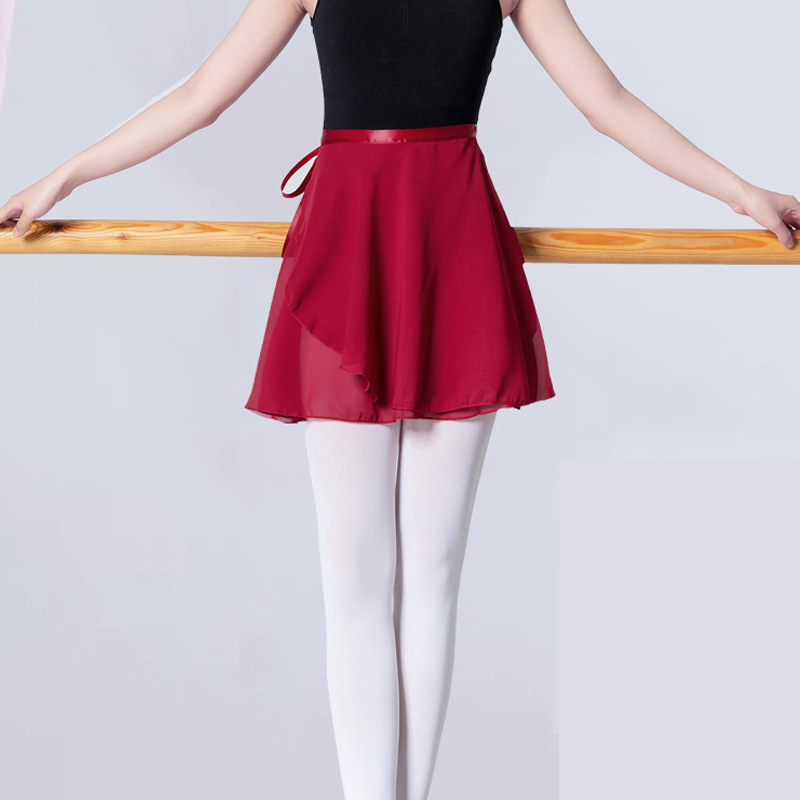 Baletna suknja za vježbanje sa gazom šifonom - jednodijelna konstrukcija, glavni materijal: spandeks <30%, proljeće 2023