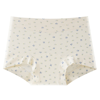 Ženske pamučne bokserice, antibakterijske, prozračne, visokog struka, pleteni materijal, uzorci: jednobojni i cvjetni