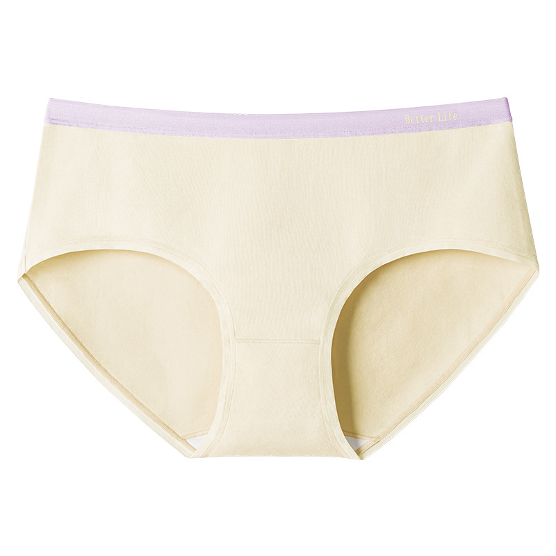 Ženske gaćice od pamuka sa srednjim strukom, antibakterijske, prozračne (100% pamuk u intimnoj zoni)