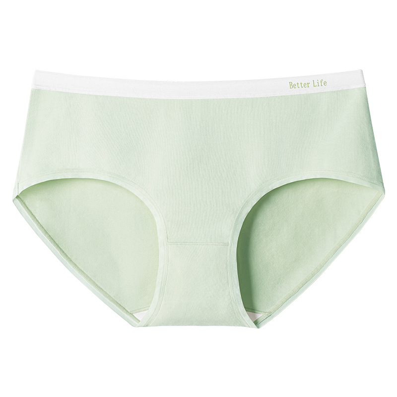 Ženske gaćice od pamuka sa srednjim strukom, antibakterijske, prozračne (100% pamuk u intimnoj zoni)