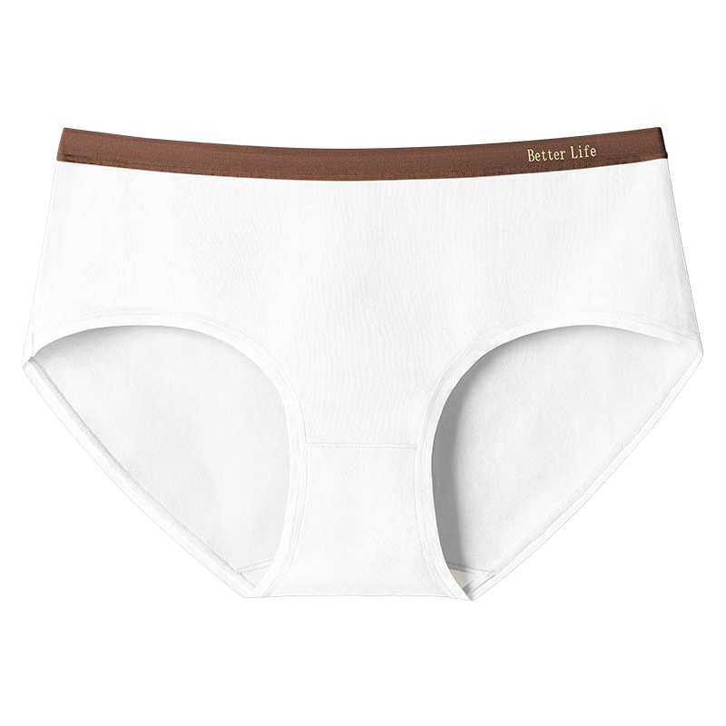 Ženske gaćice od pamuka sa srednjim strukom, antibakterijske, prozračne (100% pamuk u intimnoj zoni)
