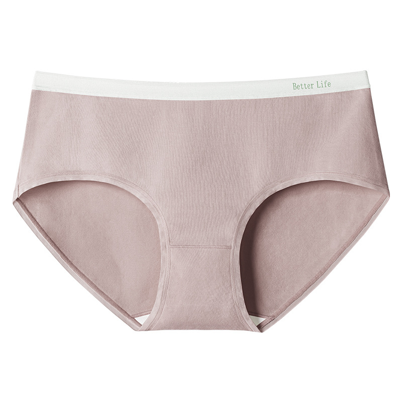 Ženske gaćice od pamuka sa srednjim strukom, antibakterijske, prozračne (100% pamuk u intimnoj zoni)