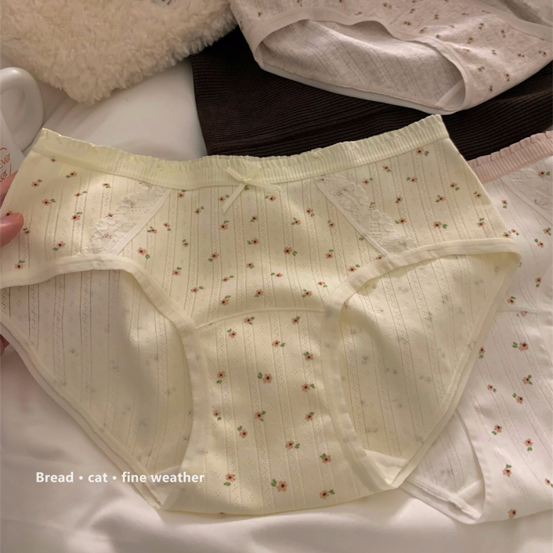 Ženske pamuk gaćice | Antibakterijske, Prozračne, Brzo suše | Srednji pojas, 40-count pamuk tkanina, Podstava 100% pamuk