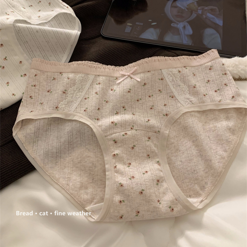 Ženske pamuk gaćice | Antibakterijske, Prozračne, Brzo suše | Srednji pojas, 40-count pamuk tkanina, Podstava 100% pamuk