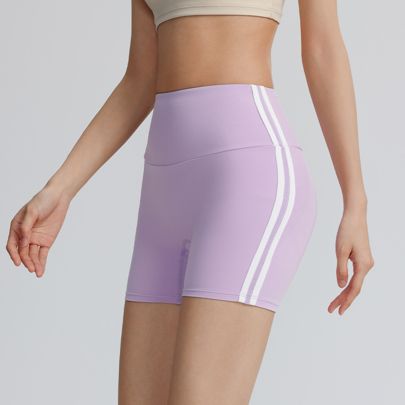 Ženski šorc za vježbanje s dužinom tri četvrtine, brzo se suši, za jogu i fitness; sastav 80% najlona, 20% spandeks; jednostrani spandeks