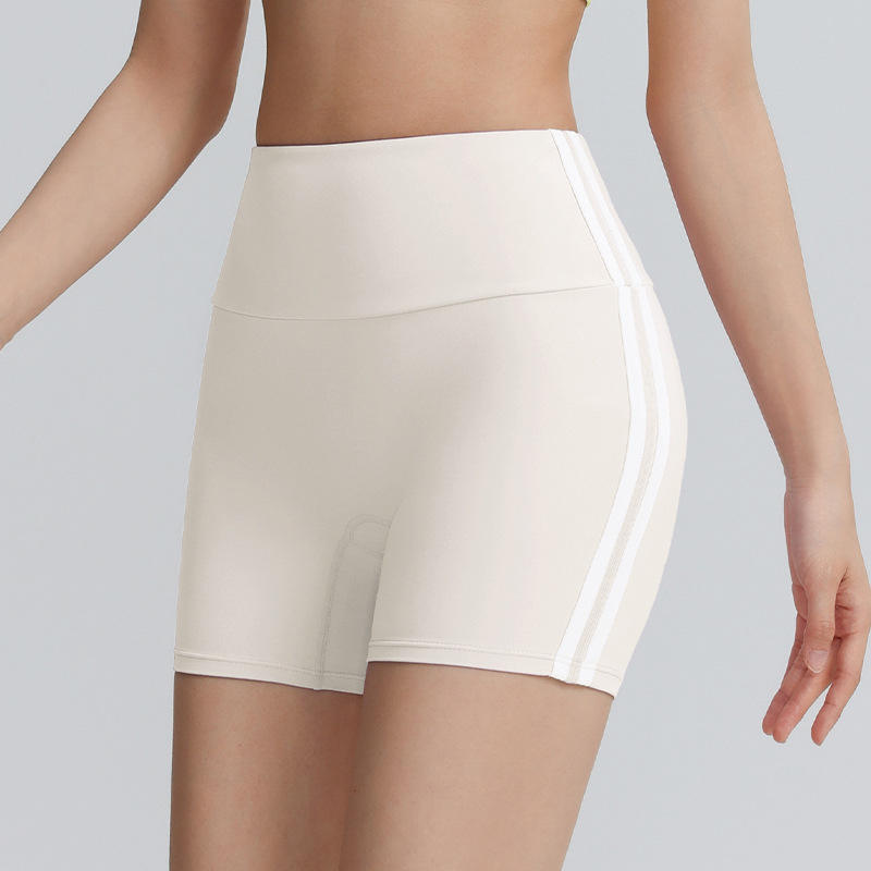 Ženski šorc za vježbanje s dužinom tri četvrtine, brzo se suši, za jogu i fitness; sastav 80% najlona, 20% spandeks; jednostrani spandeks