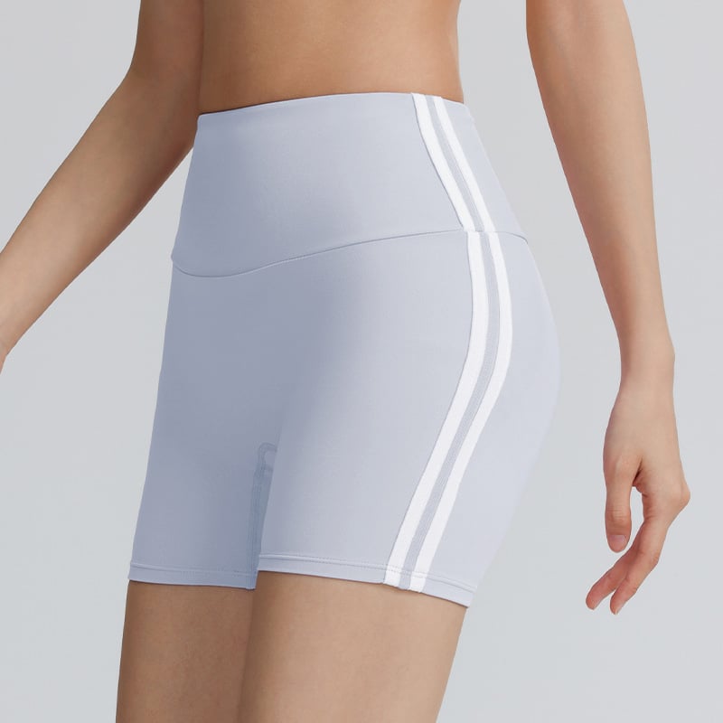 Ženski šorc za vježbanje s dužinom tri četvrtine, brzo se suši, za jogu i fitness; sastav 80% najlona, 20% spandeks; jednostrani spandeks
