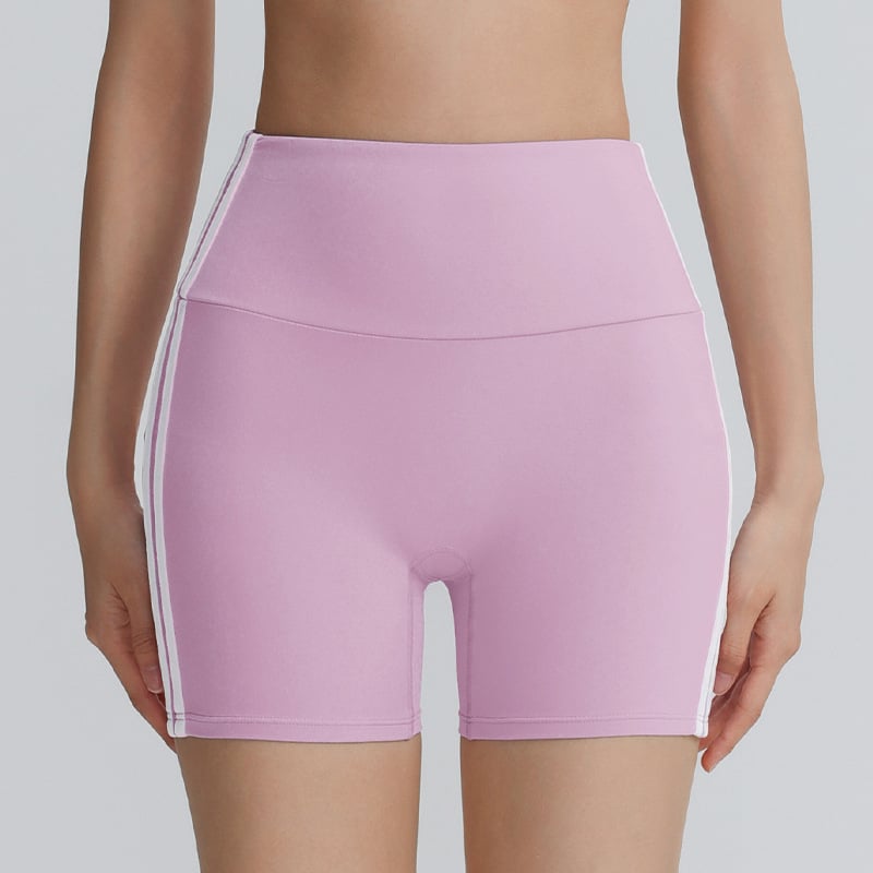 Ženski šorc za vježbanje s dužinom tri četvrtine, brzo se suši, za jogu i fitness; sastav 80% najlona, 20% spandeks; jednostrani spandeks
