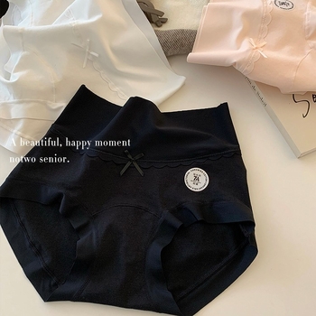 Ženske gaćice visokog pojasa od pamuka, antibakterijska podstava u preponama, kontrola trbuha, nježna prema koži
