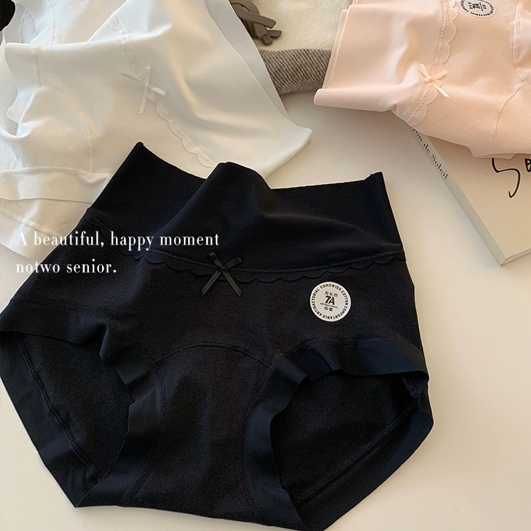 Ženske gaćice visokog pojasa od pamuka, antibakterijska podstava u preponama, kontrola trbuha, nježna prema koži