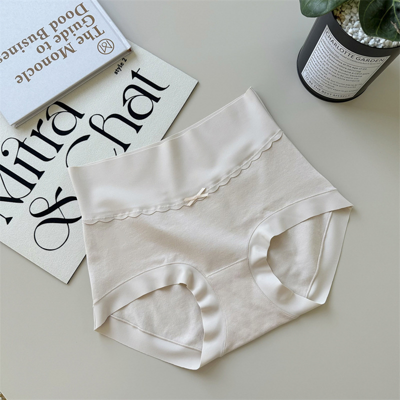 Ženske gaćice visokog pojasa od pamuka, antibakterijska podstava u preponama, kontrola trbuha, nježna prema koži