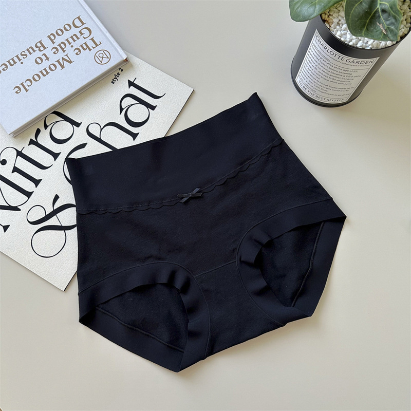 Ženske gaćice visokog pojasa od pamuka, antibakterijska podstava u preponama, kontrola trbuha, nježna prema koži