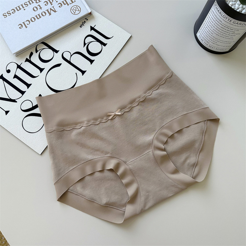Ženske gaćice visokog pojasa od pamuka, antibakterijska podstava u preponama, kontrola trbuha, nježna prema koži
