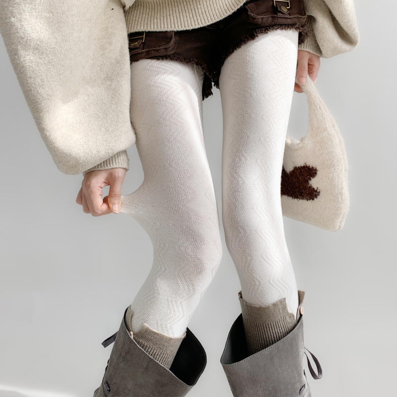 Ženske hulahopke od vune, debele, valoviti žakard uzorak, oblikovanje, otpornost na habanje i trenje, korejski stil