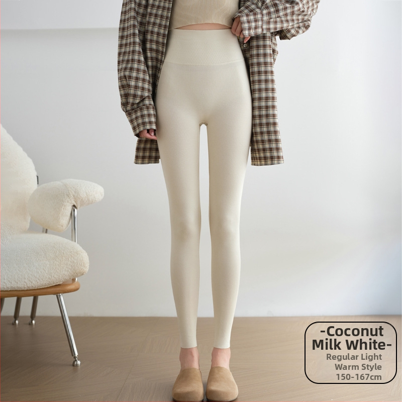 Naiste puuvillast-elastaani leggingid, 9/10 pikkus, õhukesed, kõhu tugi, tihe istuvus