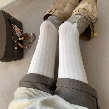 Korejskog stila čarape-pantyhose s nogama, jacquard uzorak, najlonska tkanina, 80–90% najlona, nevidljive i otporne na trenje