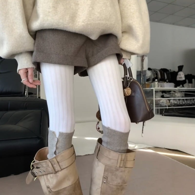 Korejskog stila čarape-pantyhose s nogama, jacquard uzorak, najlonska tkanina, 80–90% najlona, nevidljive i otporne na trenje