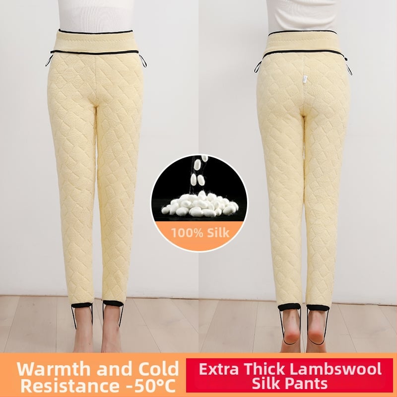 Naiste puuvillased püksid kamelliveleuuri, vooder fleece, ülikõrge paksus, soojad, kõrge elastsus