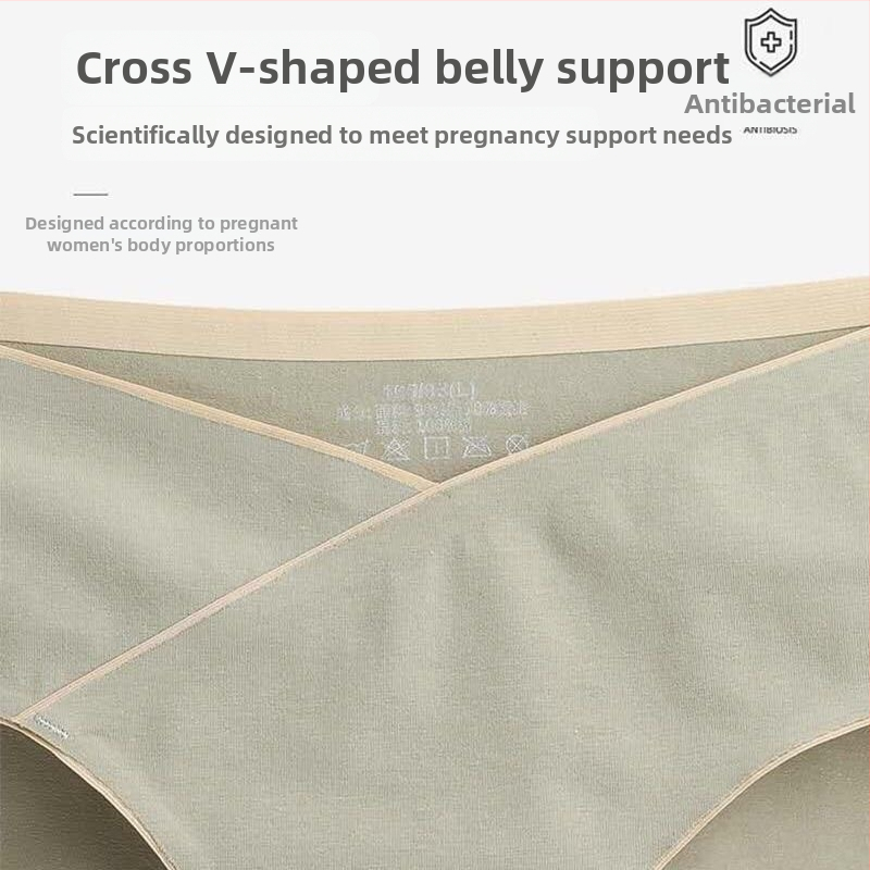Trudničke pamukaste gaćice s niskim strukom, dizajn bez tragova