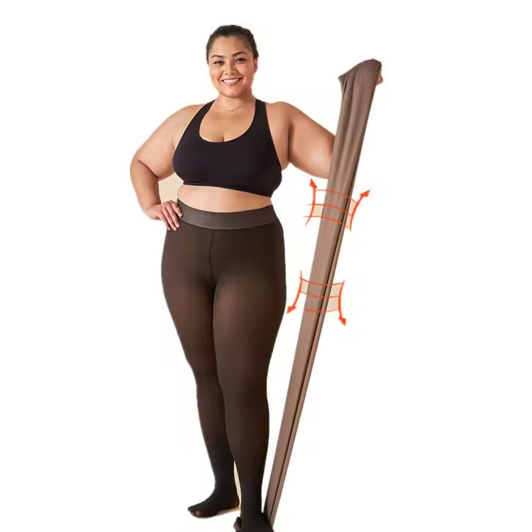 Najlon hlačne gaćice, jednobojnog dizajna, tanke, s nogama