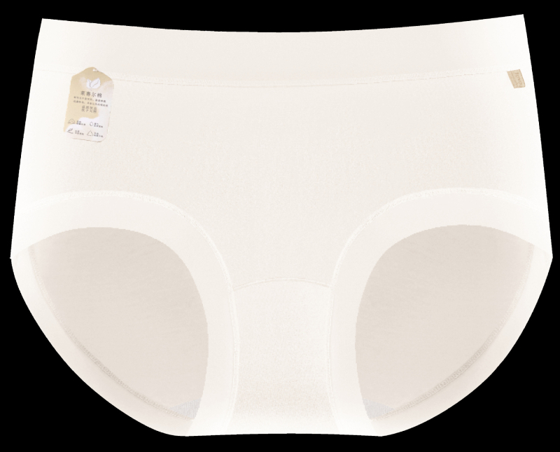Žensko donje rublje od Lyocell i pamuka, antibakterijsko, prozračno, srednji pojas, jednobojni model