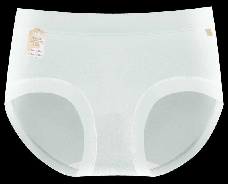 Žensko donje rublje od Lyocell i pamuka, antibakterijsko, prozračno, srednji pojas, jednobojni model